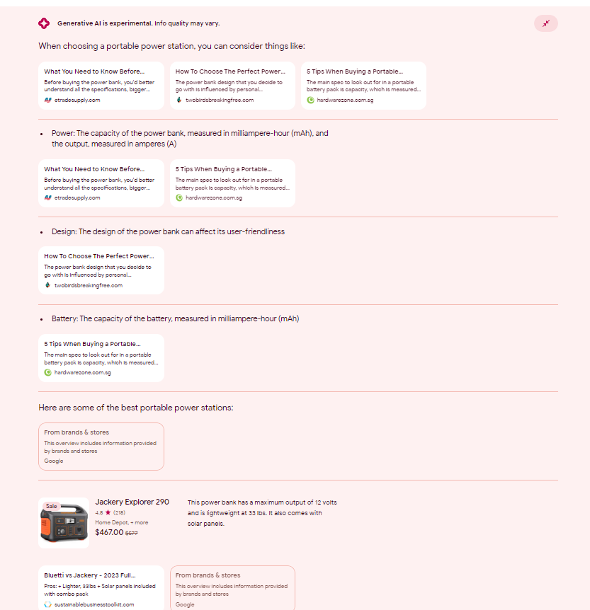 SGE实测"what is the best portable power station" - 视图2