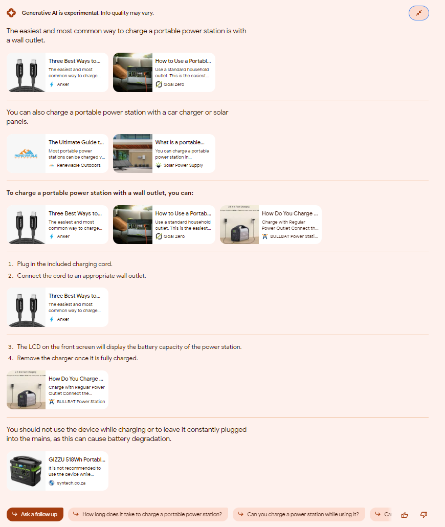 SGE实测"how to charge a portable power station" - 视图2